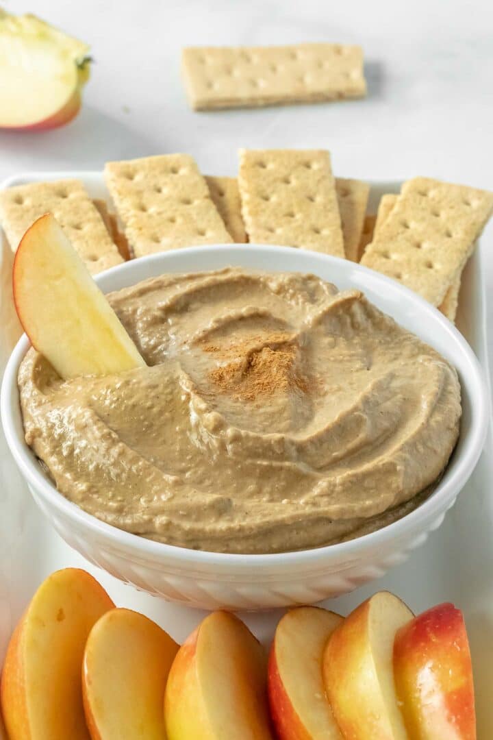 Gingerbread Hummus - A Healthy Dessert Dip - To Simply Inspire