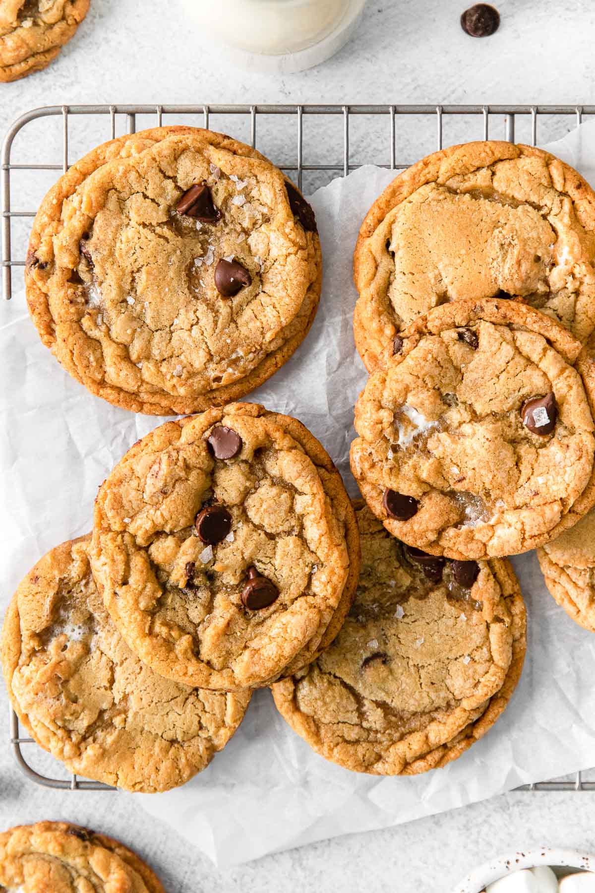 Peanut Butter M&M Cookies - The Salty Marshmallow