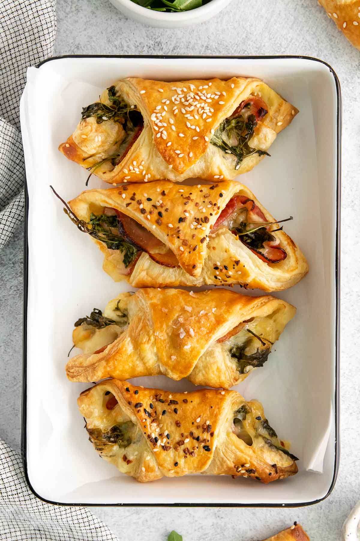 Ham and Cheese Puff Pastry - The Toasty Kitchen