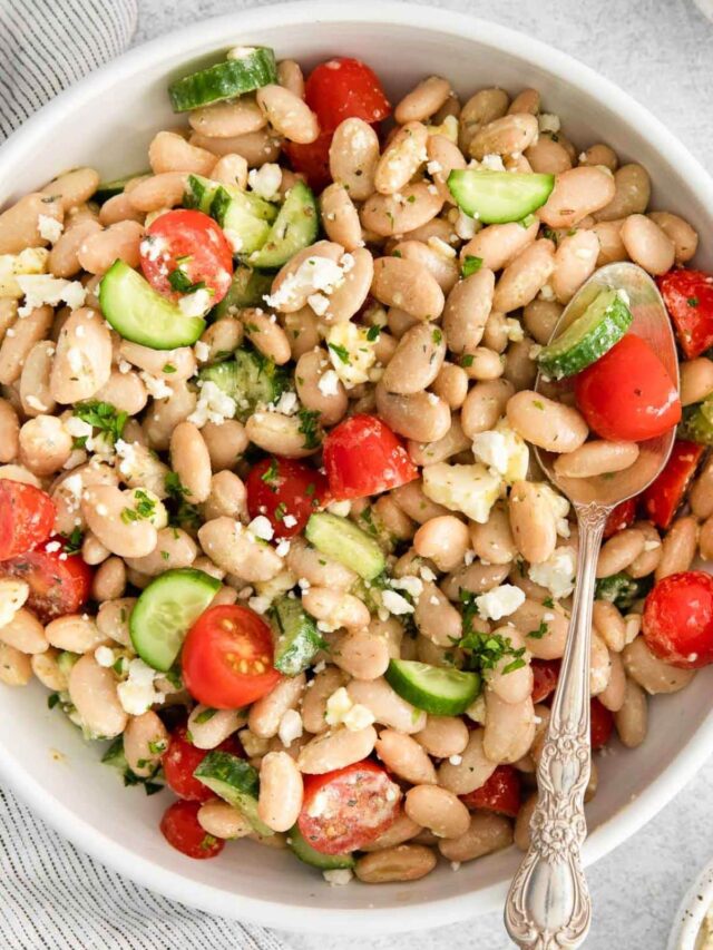 Mediterranean White Bean Salad To Simply Inspire