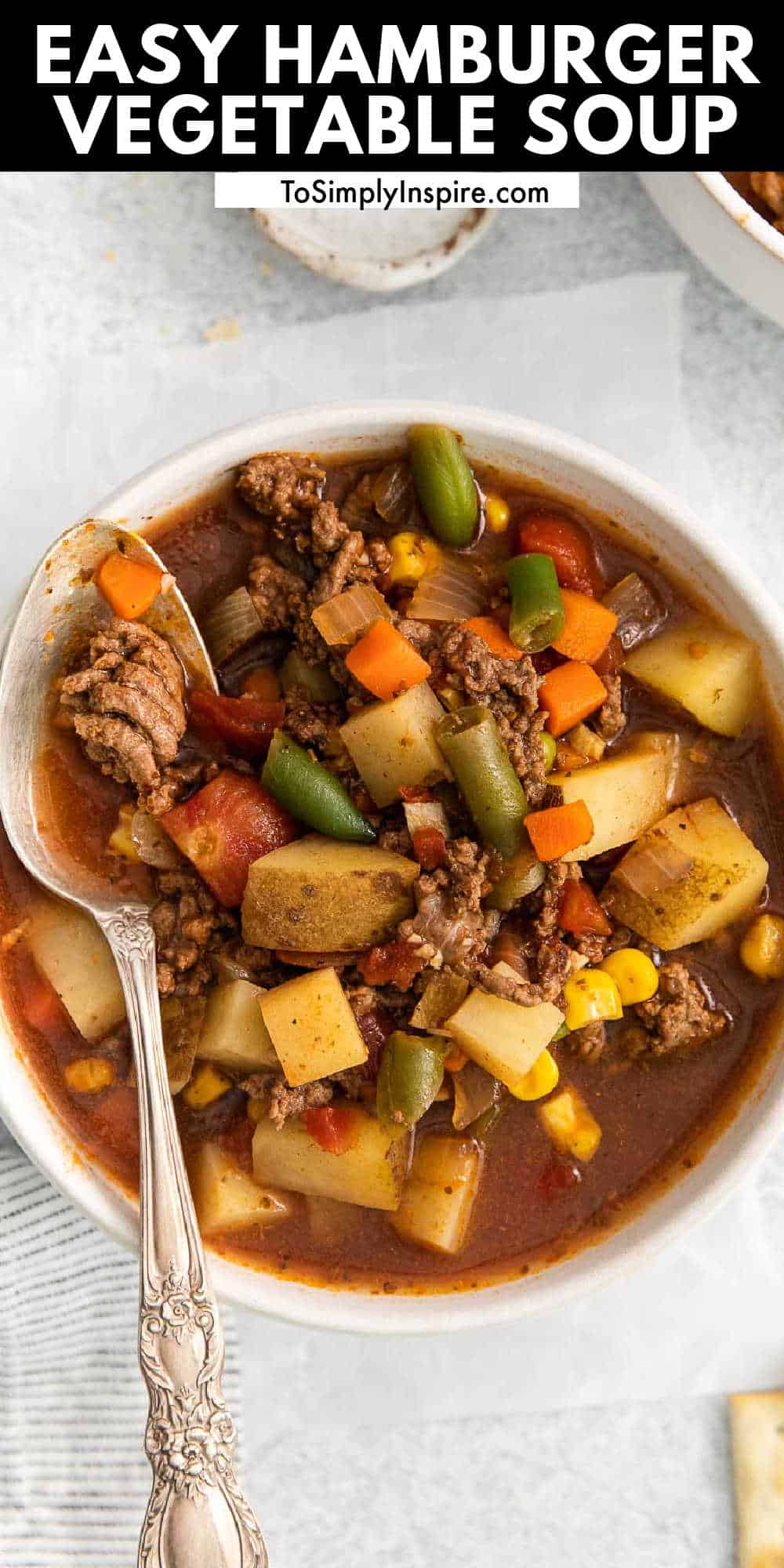 Hamburger Vegetable Soup To Simply Inspire