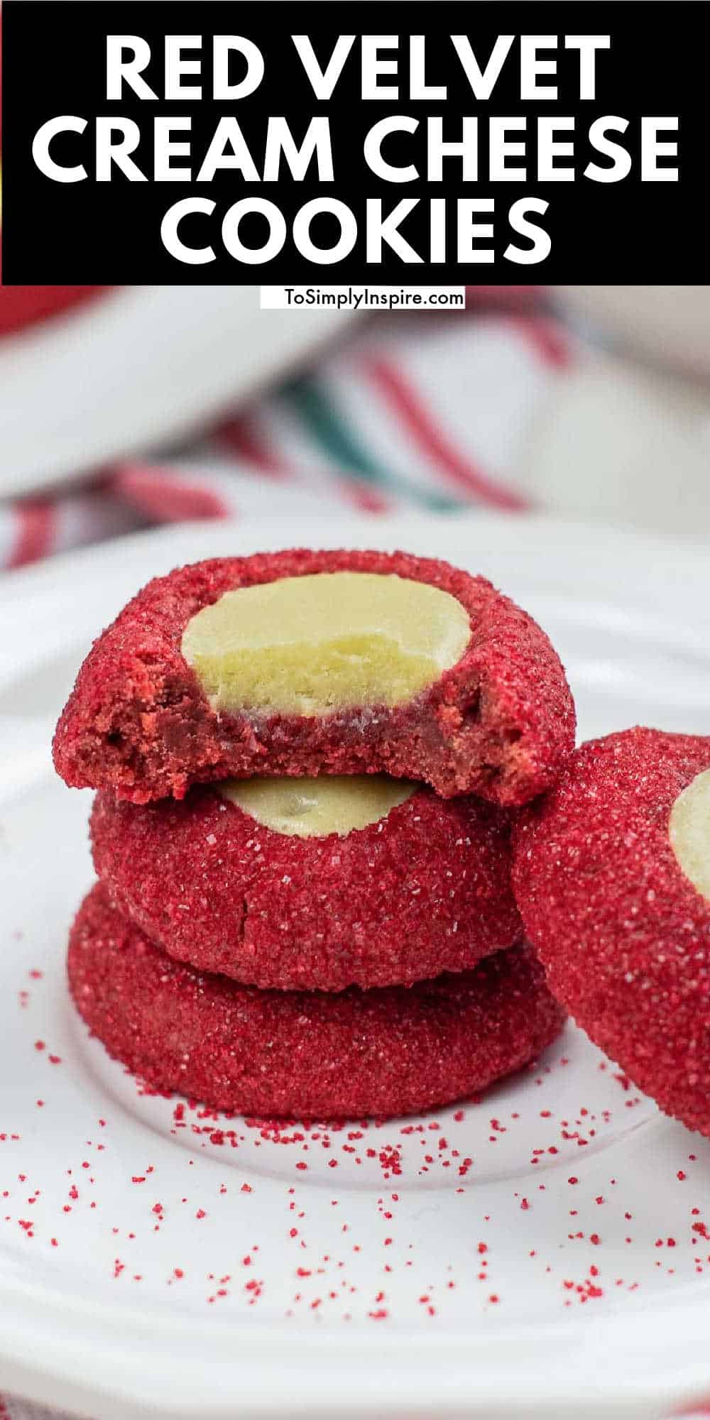 Red Velvet Cream Cheese Cookies To Simply Inspire