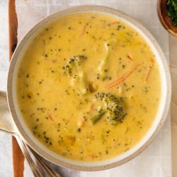 Broccoli Cheese Soup - To Simply Inspire