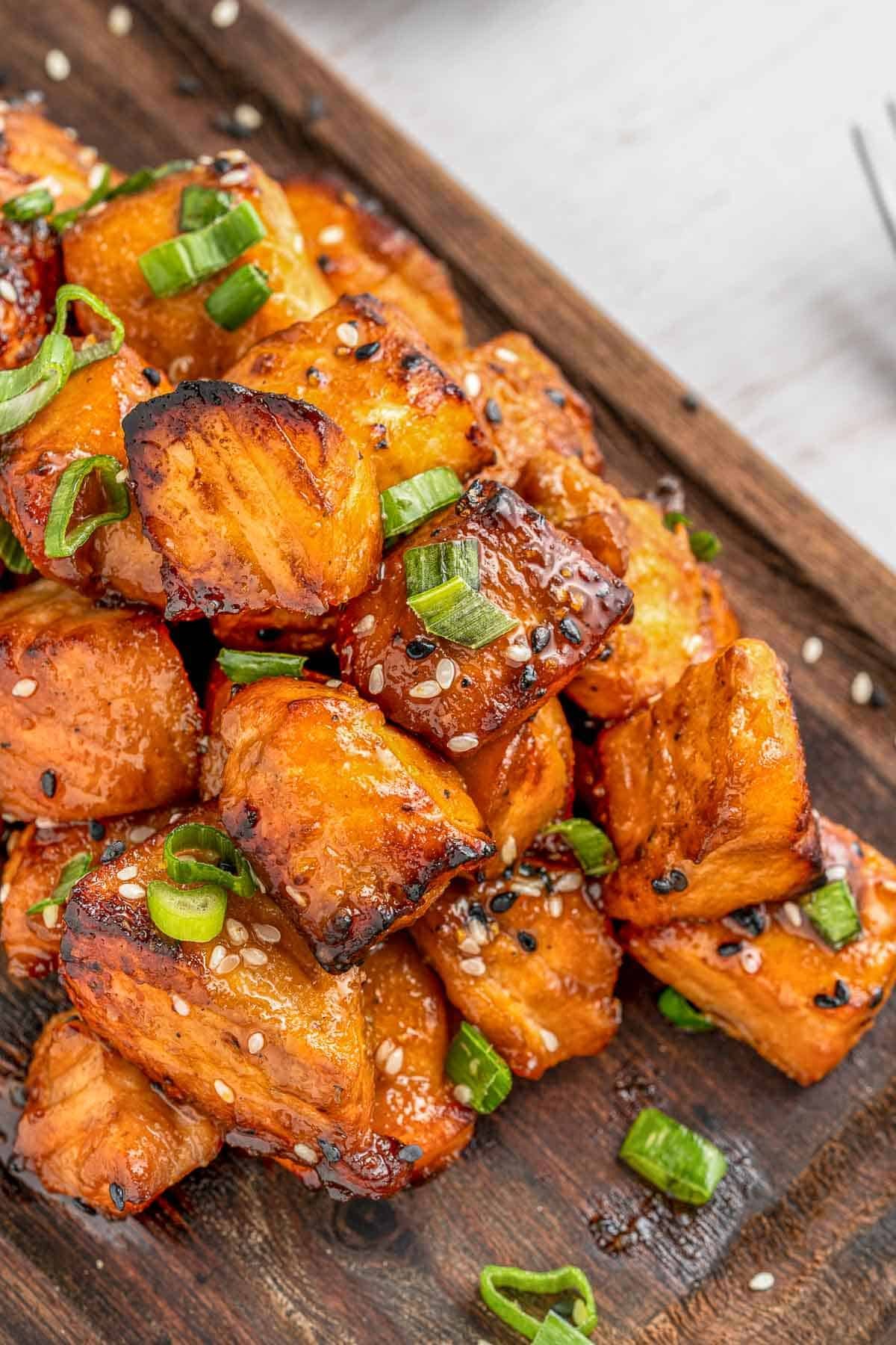 Air Fryer Teriyaki Salmon (with homemade teriyaki marinade)