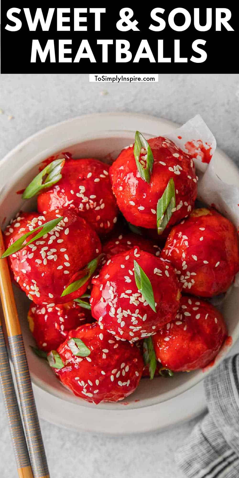 Sweet and Sour Meatballs To Simply Inspire