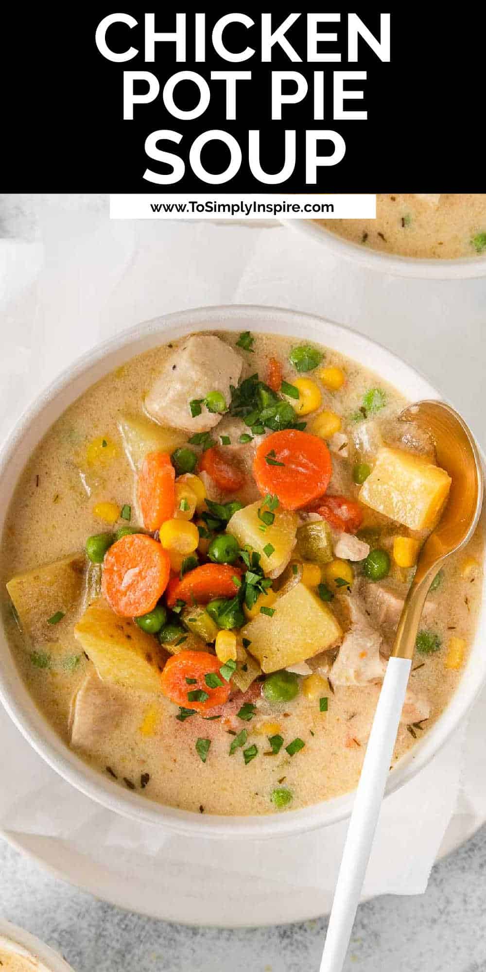 Chicken Pot Pie Soup - To Simply Inspire