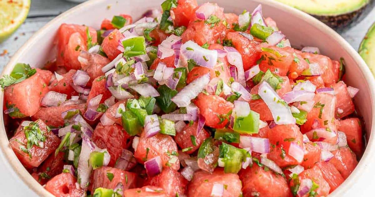 Best Watermelon Salsa Recipe, gluten-free, dairy-free