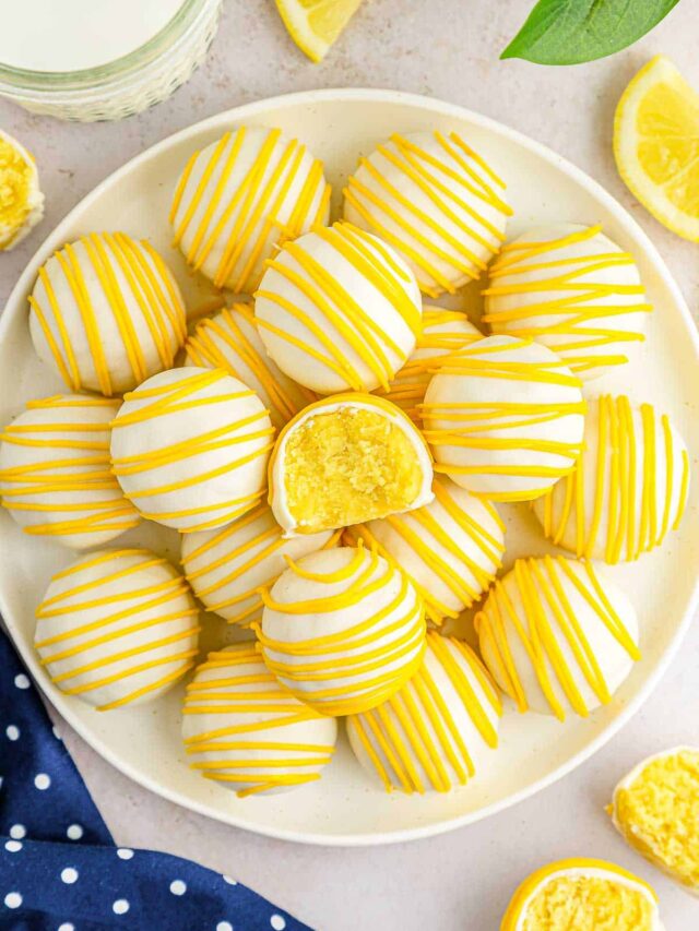 Lemon Cake Balls Recipe To Simply Inspire