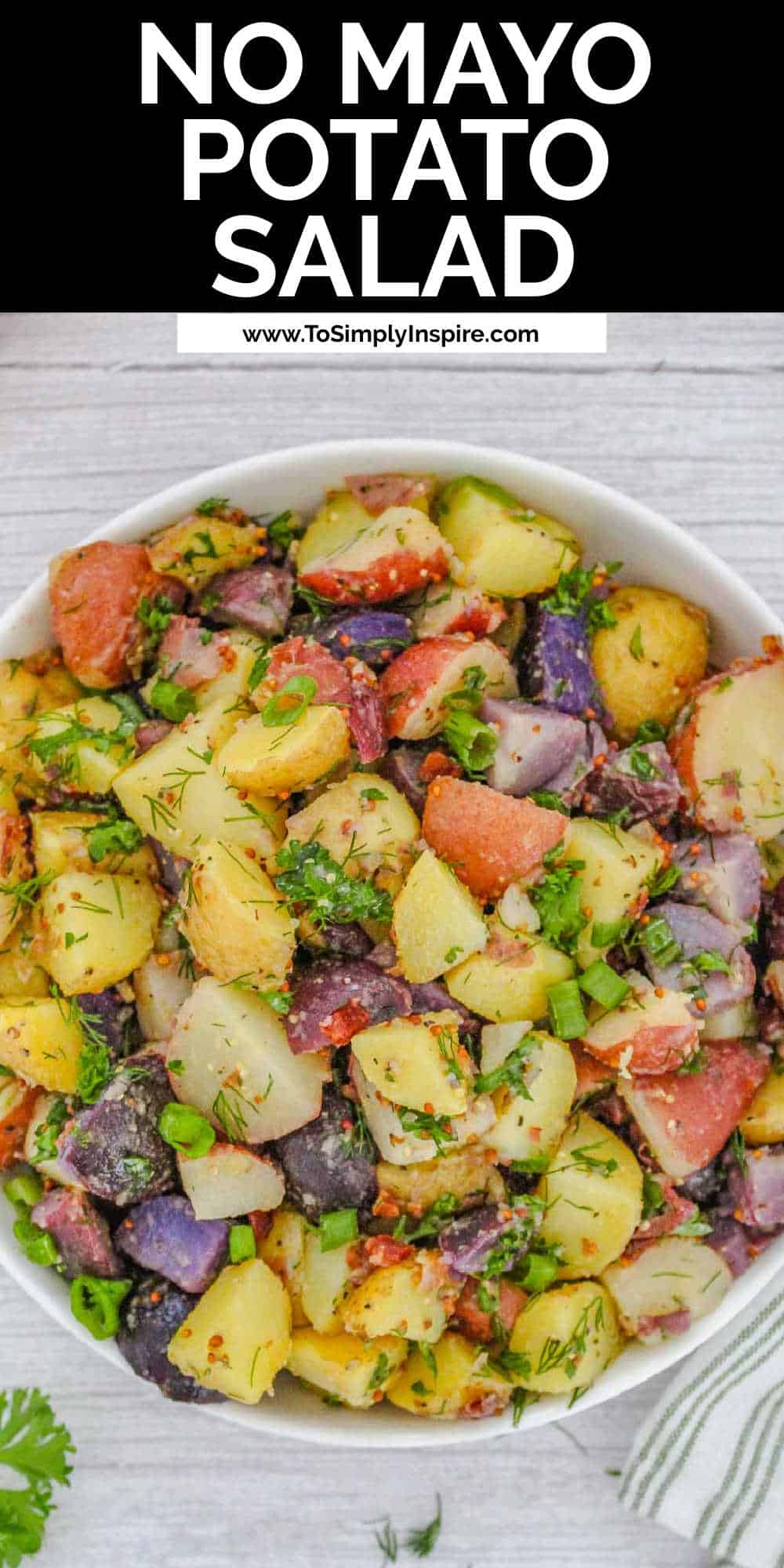 Best No Mayo Potato Salad with Herbs - To Simply Inspire
