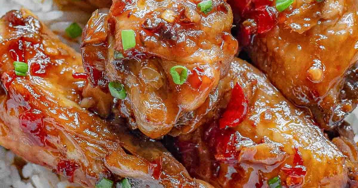 Sticky Thai Chicken Wings