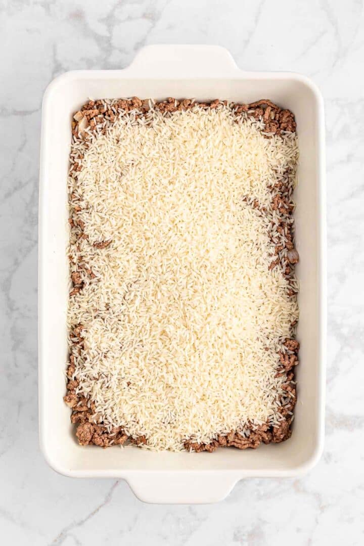 Best, Easy Hamburger Rice Casserole Recipe