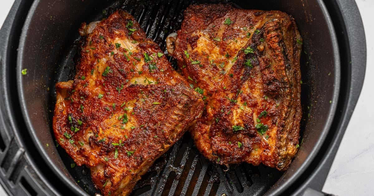 Easy, Crispy Air Fryer Chicken Thighs - To Simply Inspire