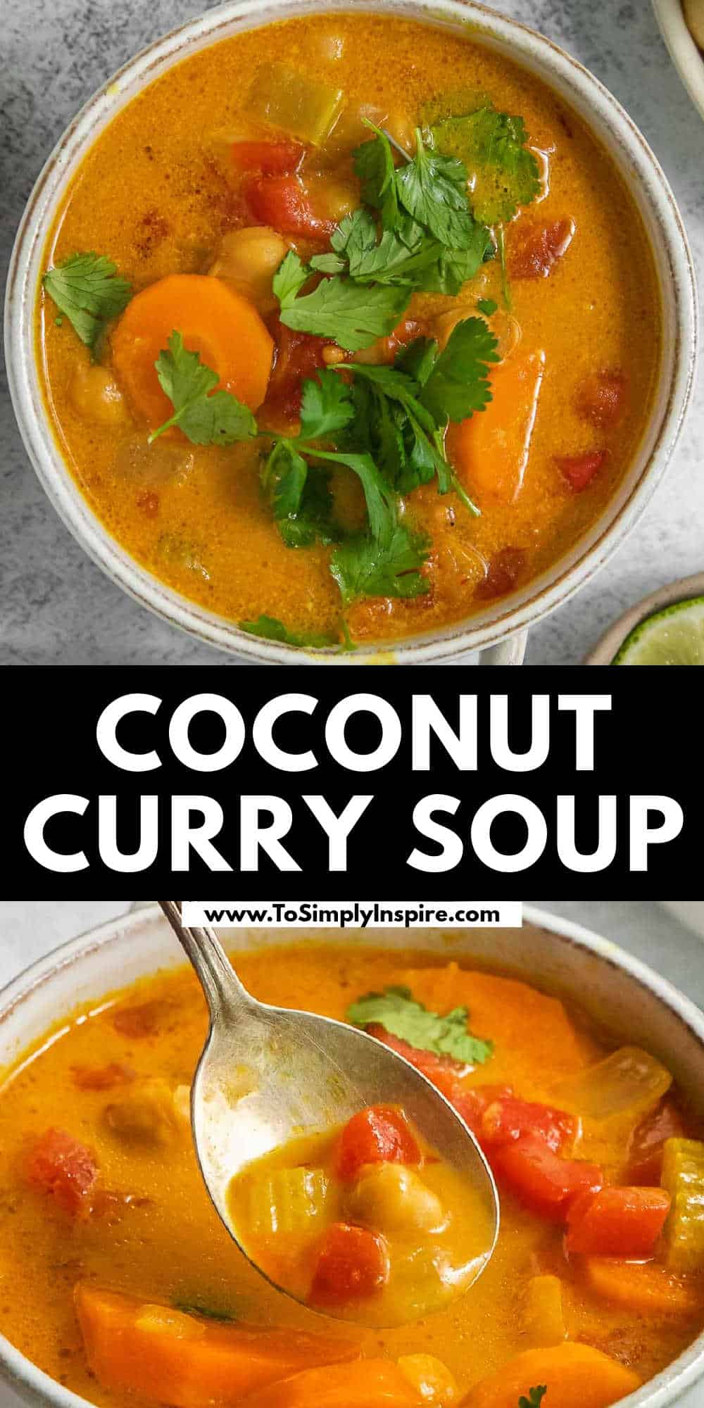 Thai Coconut Curry Soup Recipe - To Simply Inspire