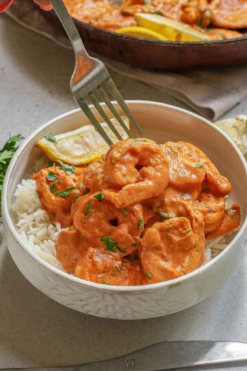 Creamy Garlic Shrimp - To Simply Inspire