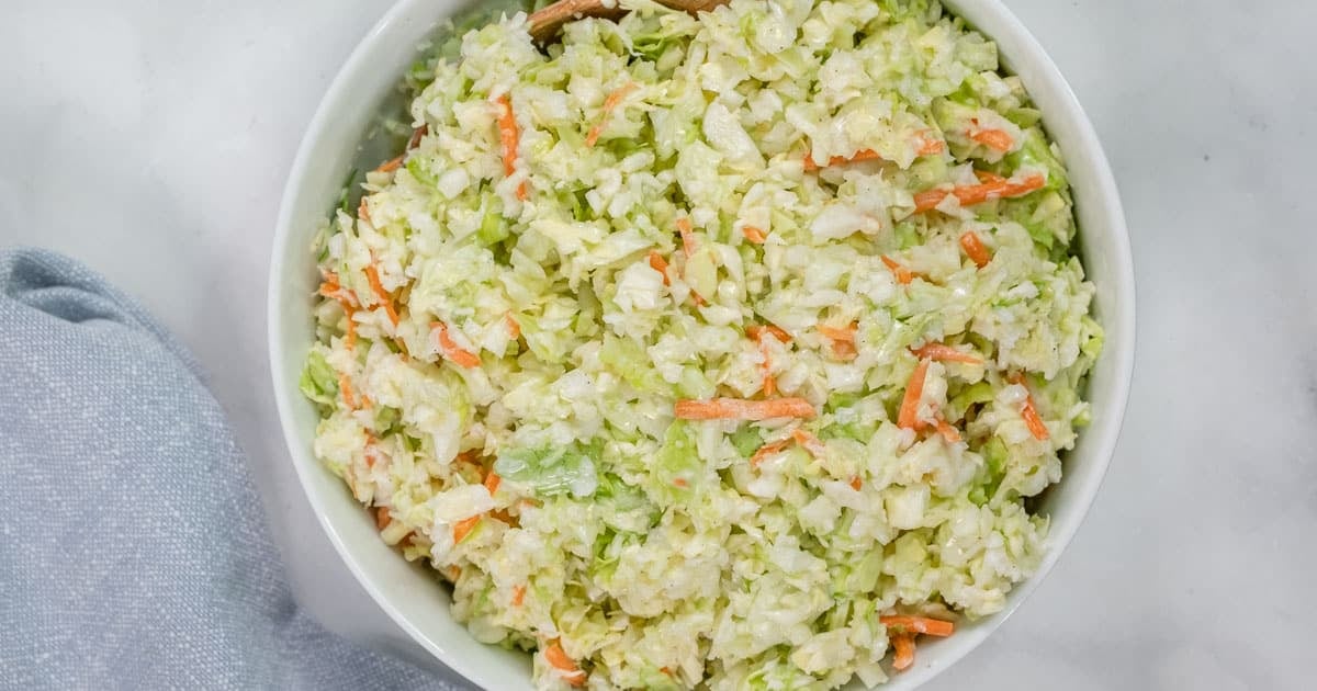 Easy Coleslaw Recipe - KFC Copycat - To Simply Inspire
