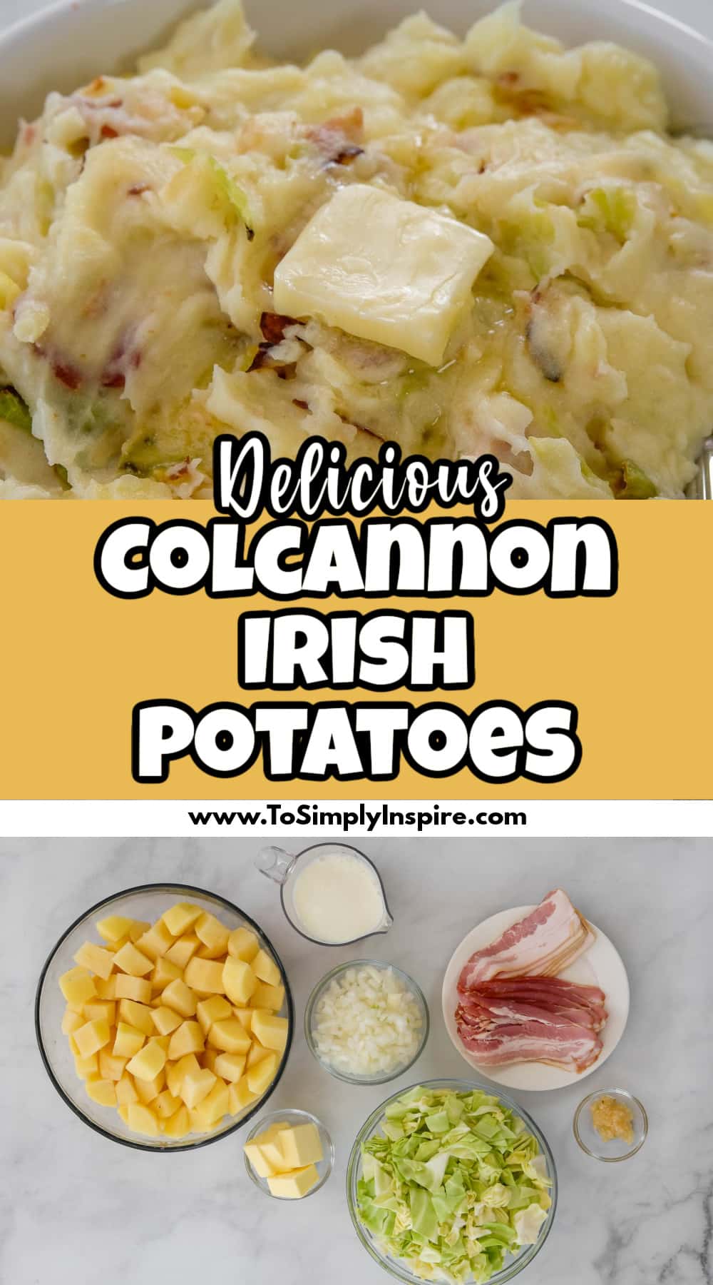 Easy Colcannon Irish Mashed Potatoes - To Simply Inspire