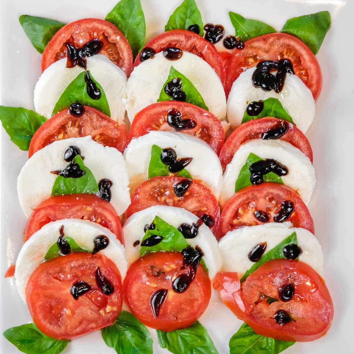 caprese dressing Salad with Homemade Dill Marinated Caprese Salad